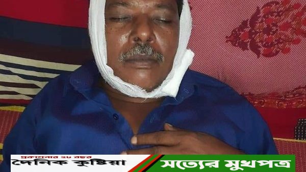ভেড়ামারার জমিজমা সংক্রান্ত বিরোধের জের  চিহ্নিত দূর্বৃত্তদের বেধড়ক হামলায় আহত ১